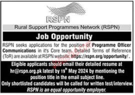 New Rural Supports Programmes Network Jobs in Islamabad May 2024