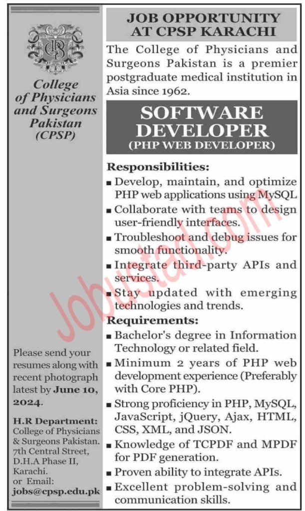 Latest Software Developer Jobs in Karachi June 2024 