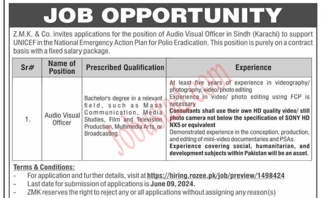 Latest Polio Eradication Program Jobs in Karachi June 2024 