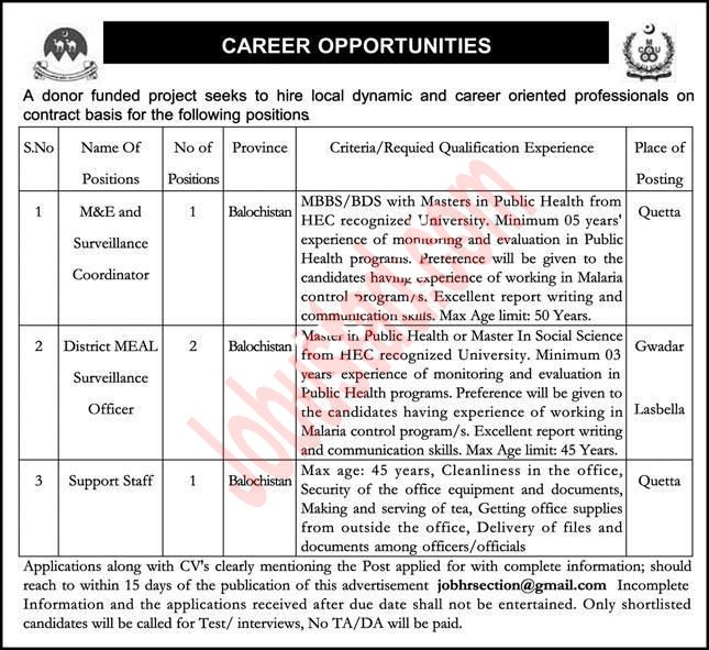 Latest Public Sector Organization Jobs in Quetta June 2024