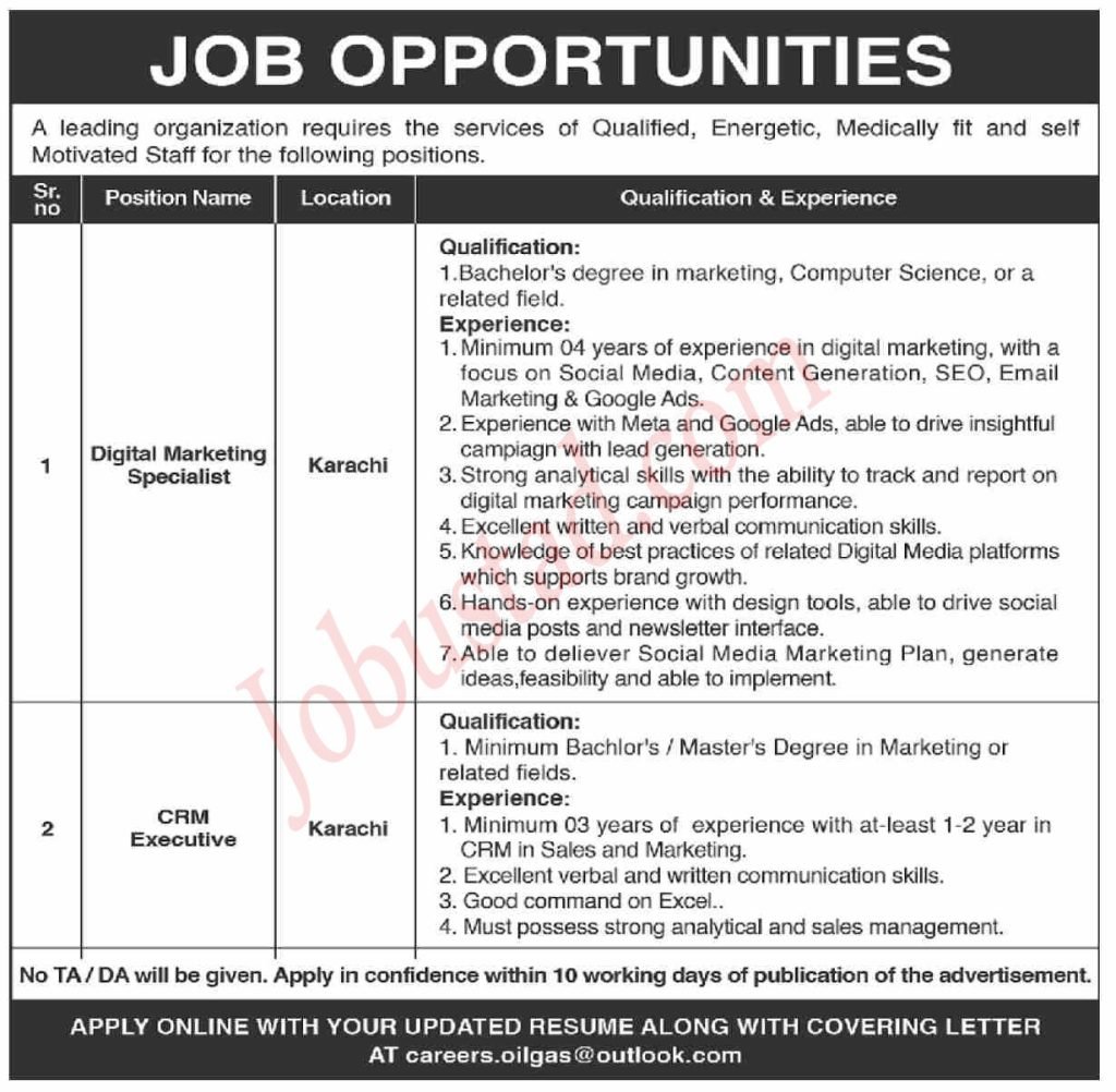 New Private Jobs in Karachi June 2024 