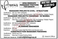 Ittefaq Group Jobs in Karachi December 2024 