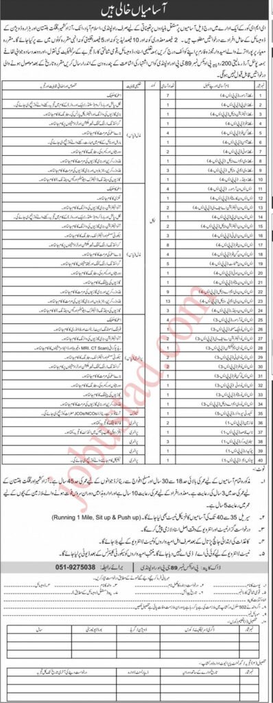 Latest EME Core Jobs in Pak Army in Multiple Cities January 2025