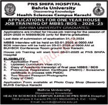 Latest PNS Shifa Hospital Jobs in Karachi December 2024