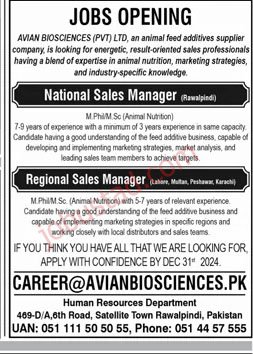 Sales Staff Jobs in Rawalpindi December 2024