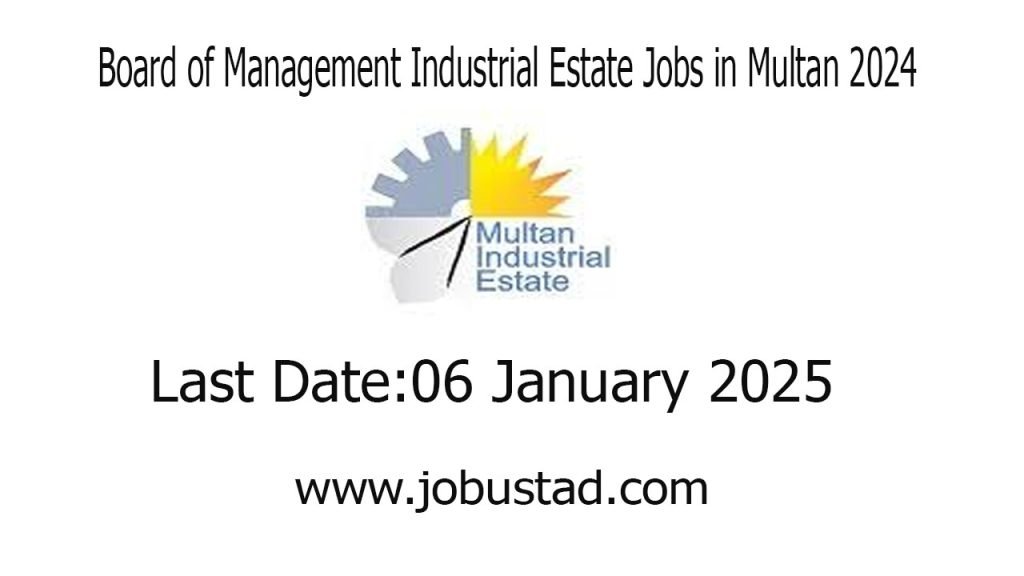 Board of Management Industrial Estate Jobs in Multan 2024