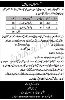 Class 4 Jobs In Malir Cantt January 2025 Advertisement