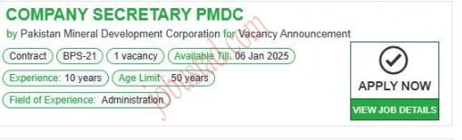 Company Secretary Jobs in Islamabad January 2025