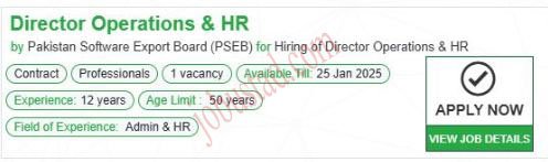 Latest Director Operations Jobs in Islamabad January 2025