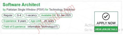Latest Software Architect Jobs in Islamabad January 2025