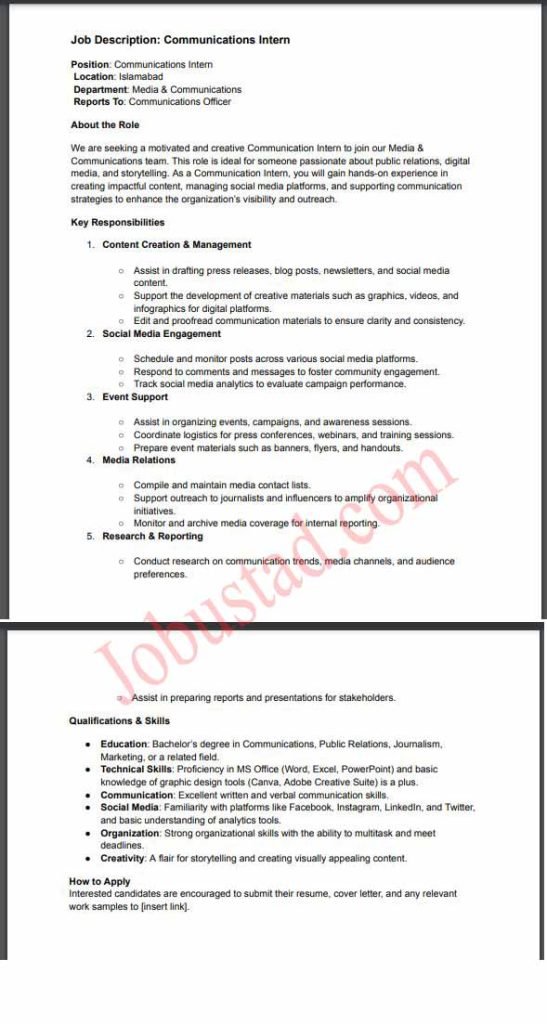 Federal Ombudsperson Secretariat Internships Program 2025