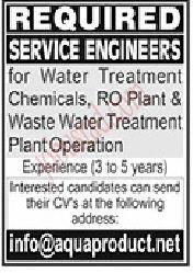 New Service Engineers Jobs in Lahore January 2025