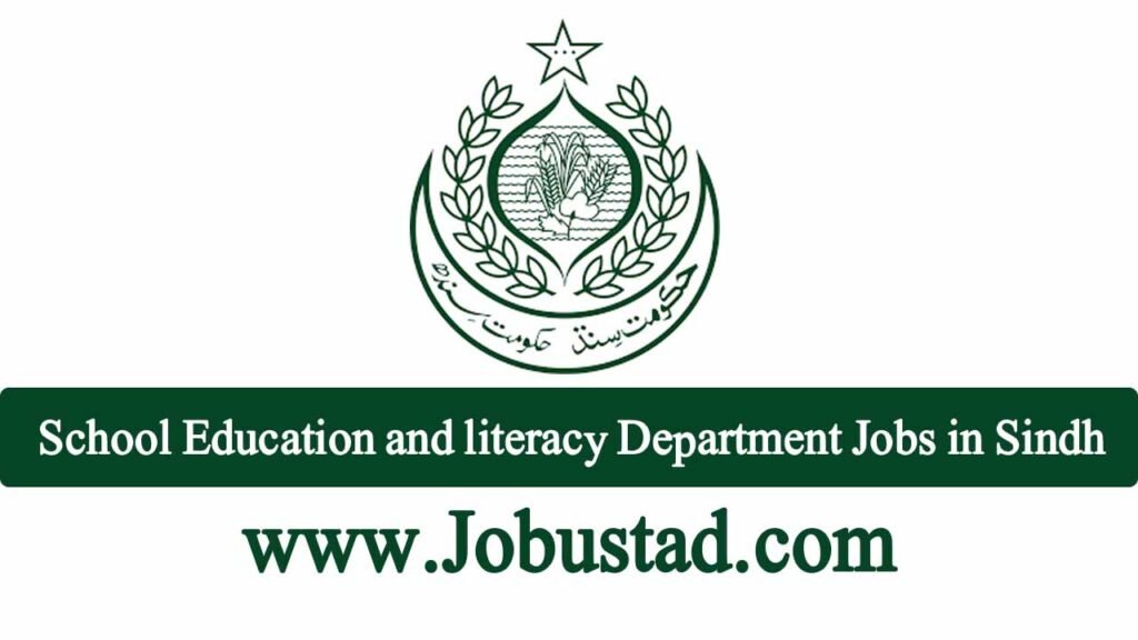 School Education and literacy Department Jobs in Sindh January 2025